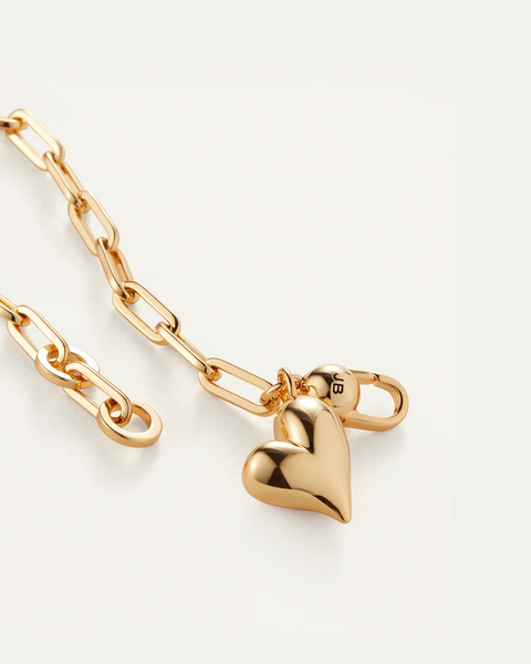 Jenny Bird Puffy Heart Bracelet - Gold