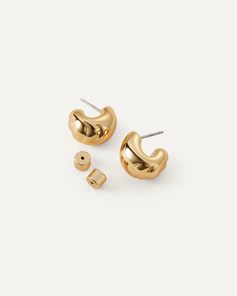 Jenny Bird Small Nell Hoops - Gold