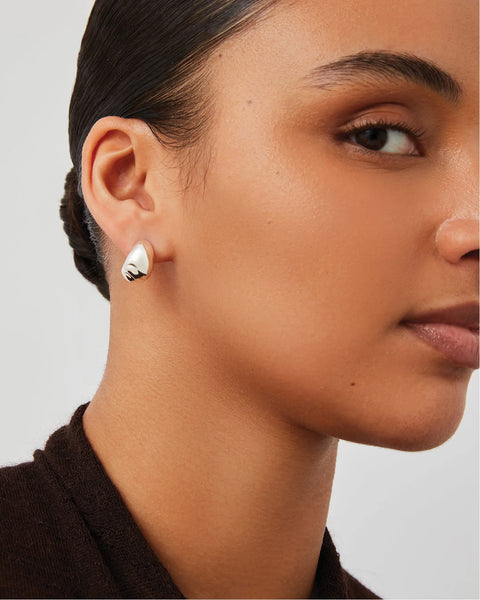 Jenny Bird Small Nell Hoops - Silver