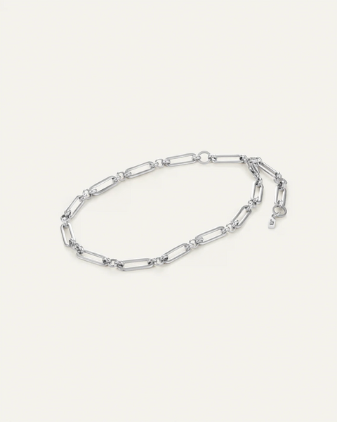 Jenny Bird Slim Mercer Anklet - Silver