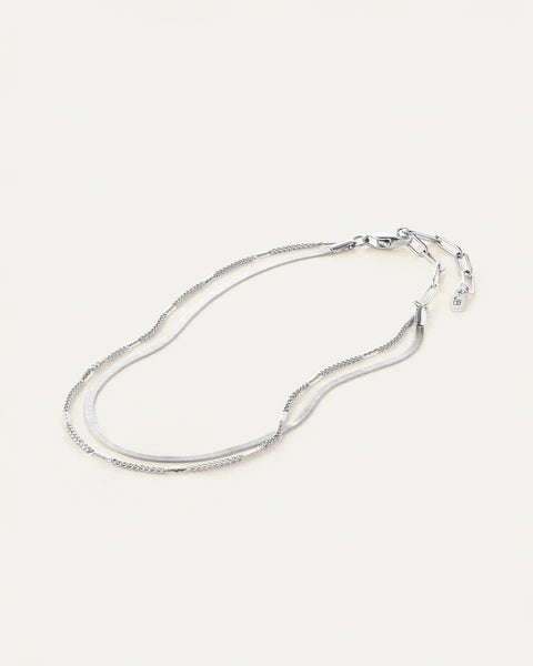 Jenny Bird Surfside Anklet - Silver