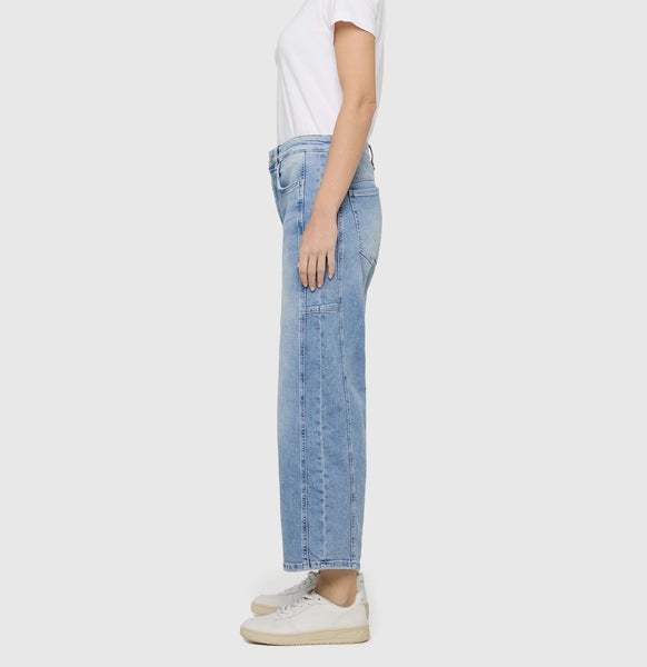 MAC Ohio Barrel Jean - Light Blue Random Wash
