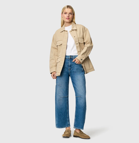 MAC Ohio Barrel Jean - Mid Blue Use Wash