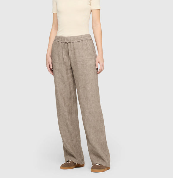 MAC Chiara Belted Linen Trouser