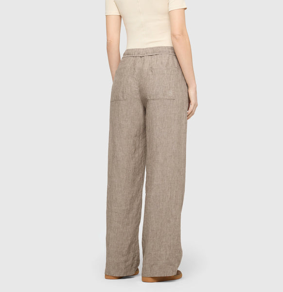 MAC Chiara Belted Linen Trouser