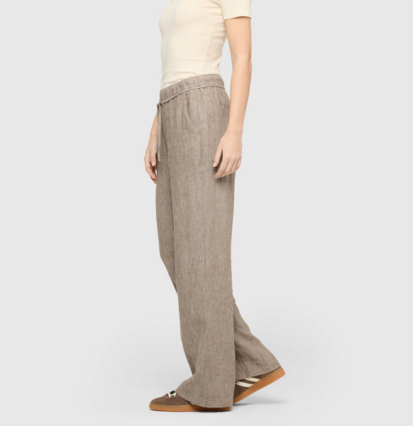 MAC Chiara Belted Linen Trouser