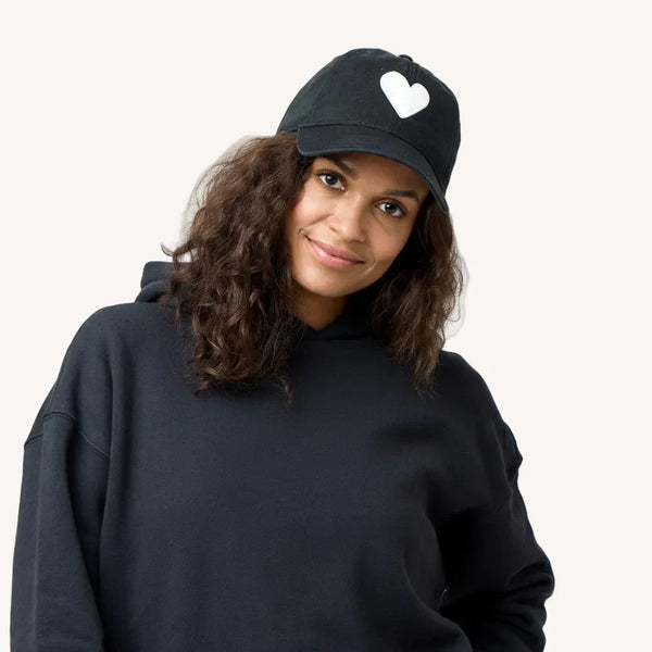 Kerri Rosenthal Baseball Hat Heart Patch