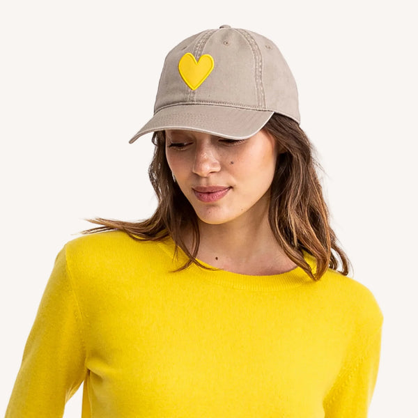 Kerri Rosenthal Baseball Hat Heart Patch