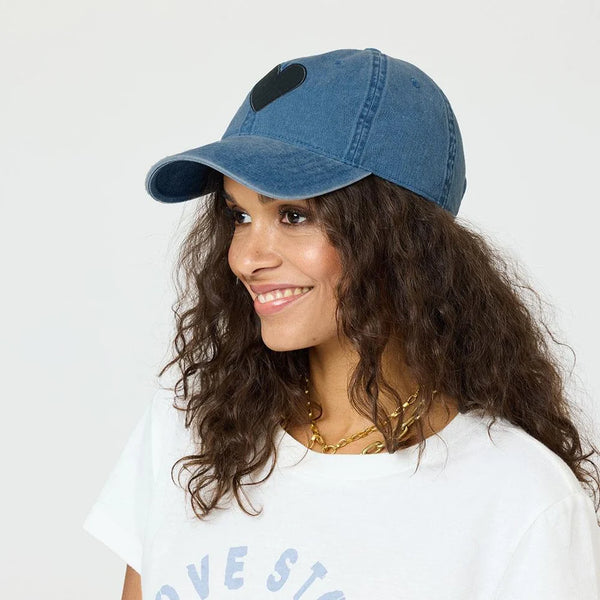Kerri Rosenthal Baseball Hat Denim Imperfect Hat