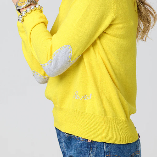 Kerri Rosenthal Patchwork Cotton Pullover - Sunshine Yellow