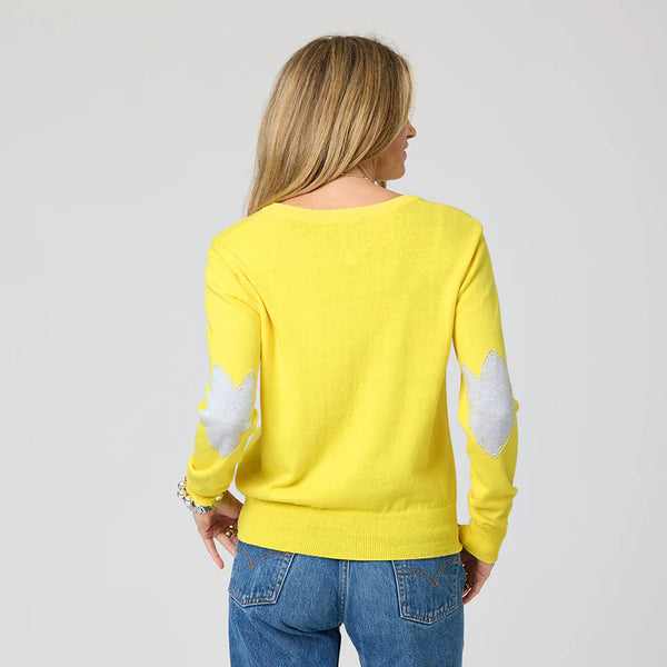 Kerri Rosenthal Patchwork Cotton Pullover - Sunshine Yellow