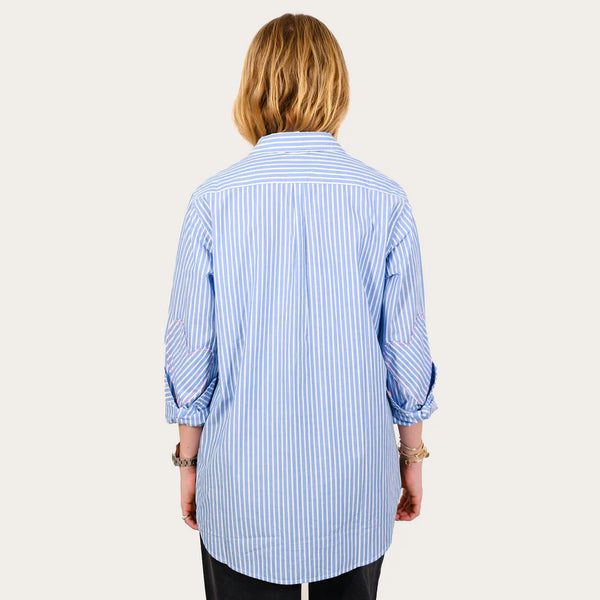Kerri Rosenthal Mia Shirt - Blue/White Stripe