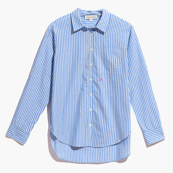Kerri Rosenthal Mia Shirt - Blue/White Stripe
