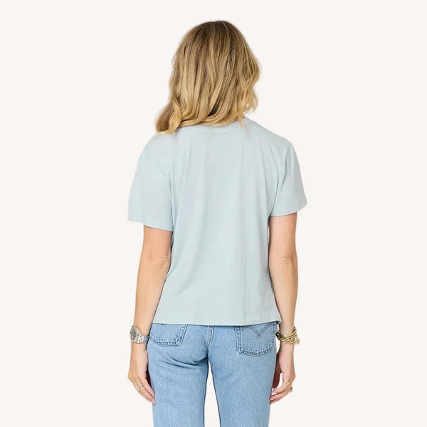 Kerri Rosenthal Suke Imperfect Heart Tee - Sea Salt