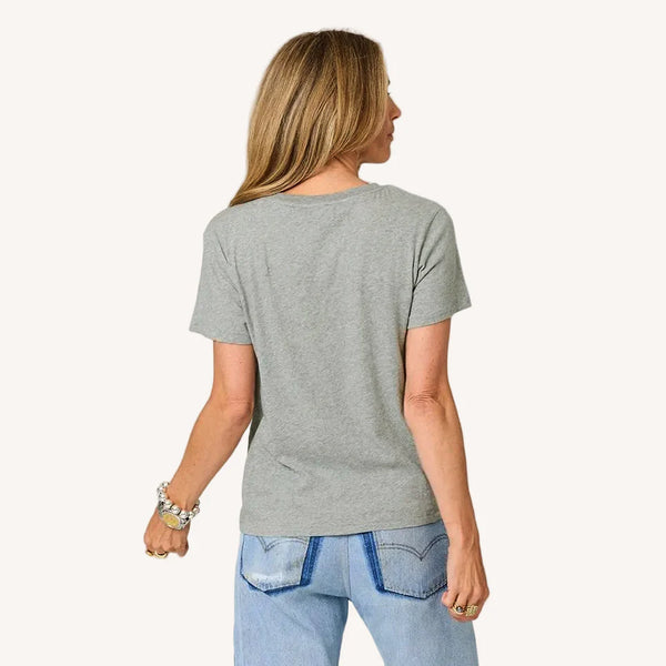Kerri Rosenthal Imperfect Heart Tee - Heather Grey