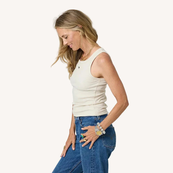 Kerri Rosenthal KR Tank - Chalk