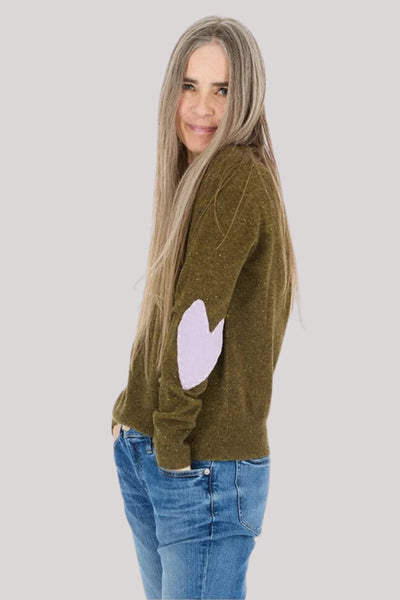 Kerri Rosenthal Patchwork Pullover - Army Green