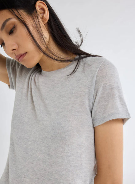 Majestic Filatures Cashmere T-Shirt- Grey