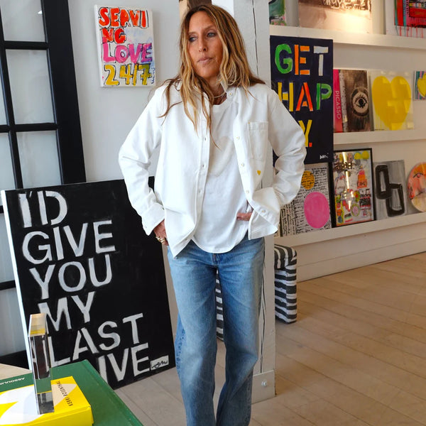 Kerri Rosenthal Imperfect Heart Tee - White