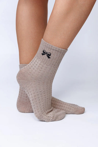 LimLim Short Rib Bow Socks