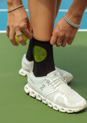Sparkly Tennis Ball Socks