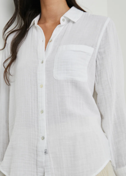 Rails Ellis Shirt- White (Online Only)