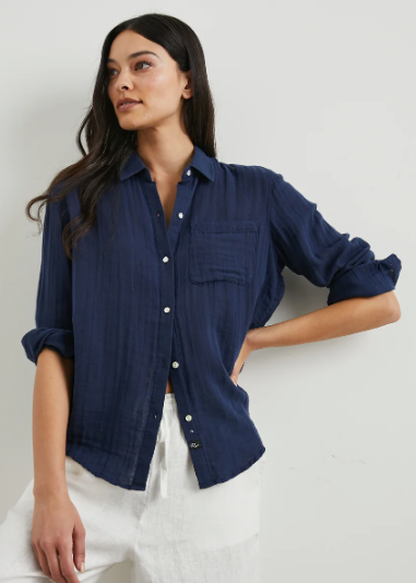 Rails Ellis Shirt- Indigo (Online Only)