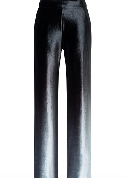 MAC Jeans Chiara Velvet Pants - Black Fume Gradient