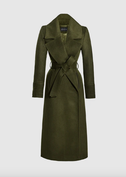 SENTALER Baby Alpaca Long Large Notched Collar Wrap Coat (PRE-ORDER)