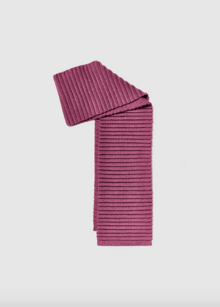 SENTALER Ribbed Scarf - Mauve Pink