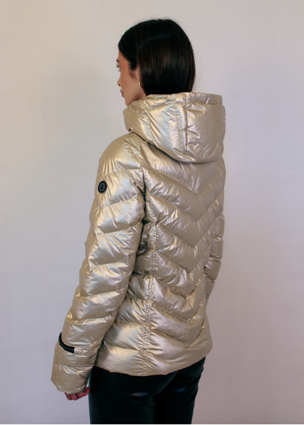 Fairie Vegan Down Jacket - Champagne Metallic