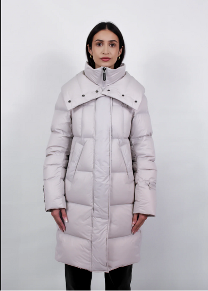 Eleven Elfs Tara Long Down Coat - Linen
