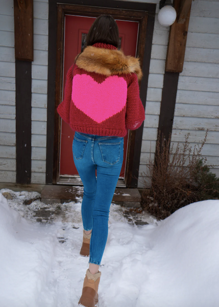GOGO Sweaters Heart Cardi (PRE-ORDER)