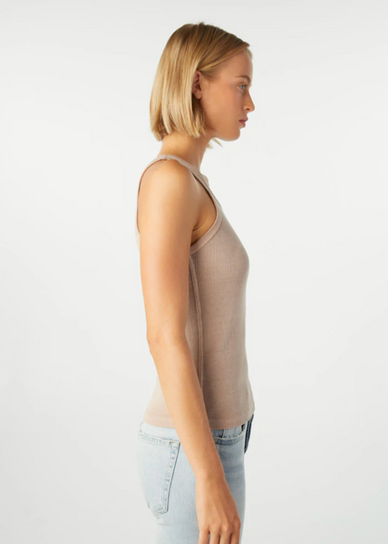 AMO Long Rib Tank - Taupe