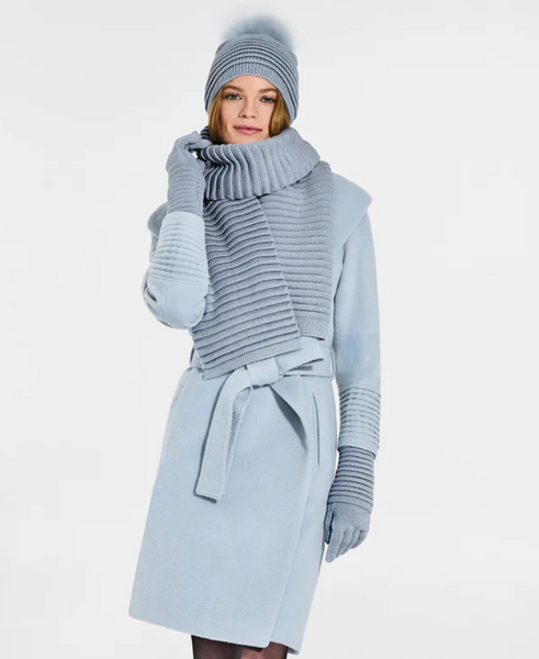 SENTALER Ribbed Gloves - Glacial Blue
