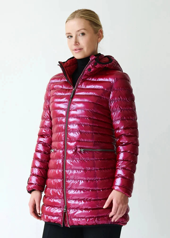 Eleven Elfs Shannon Vegan Down Coat - Dark Lipstick (PRE-ORDER)
