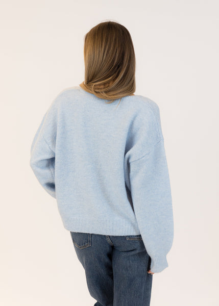 Lyla + Luxe Teena Bows Cardigan - Blue