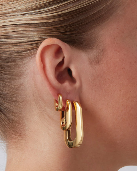 Jenny Bird U-Link Earrings - Gold