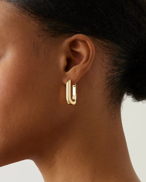 Jenny Bird U-Link Earrings - Gold