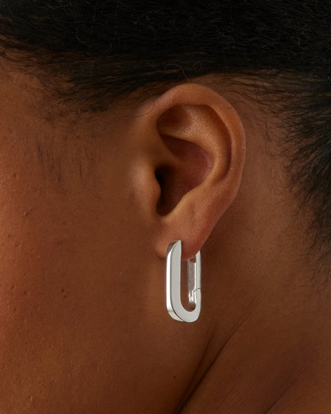 Jenny Bird U-Link Earrings - Silver