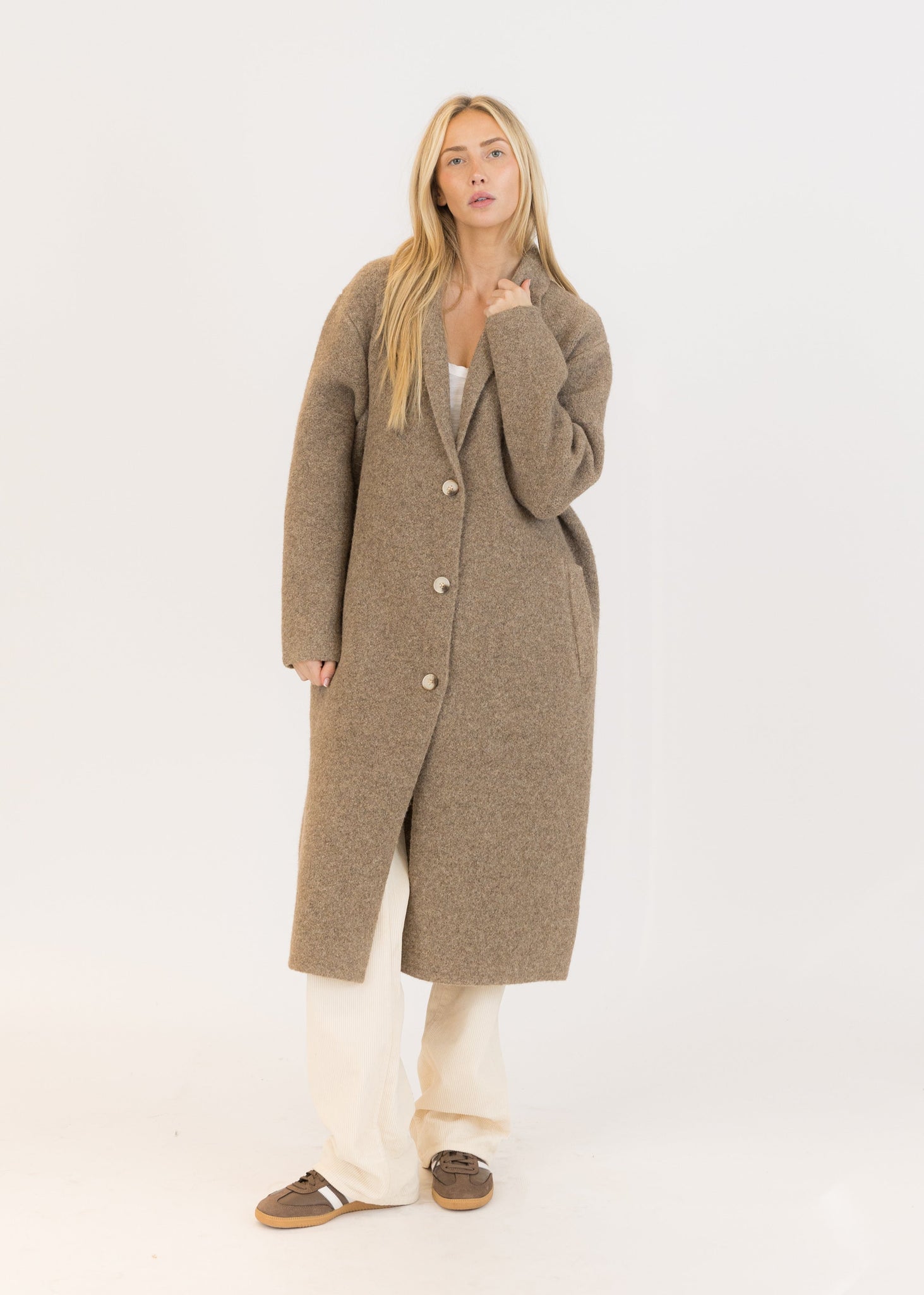 Lyla + Luxe Victoria Coat - Driftwood