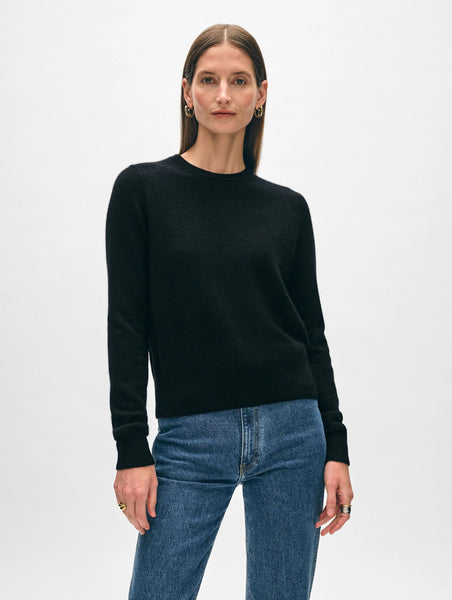 (PRE-ORDER) White + Warren Cashmere Shrunken Crewneck