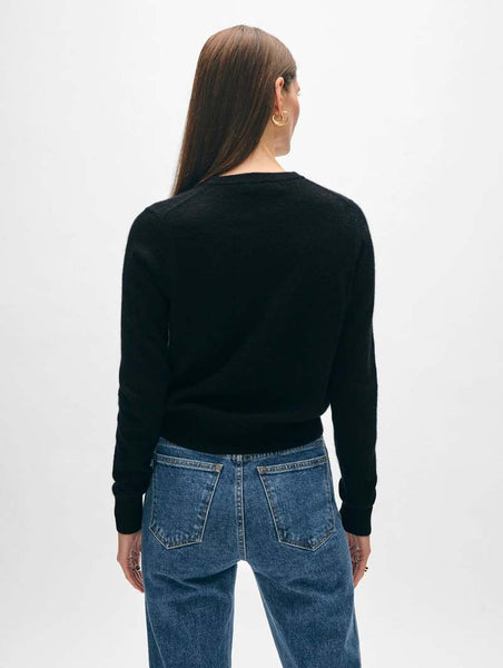 (PRE-ORDER) White + Warren Cashmere Shrunken Crewneck