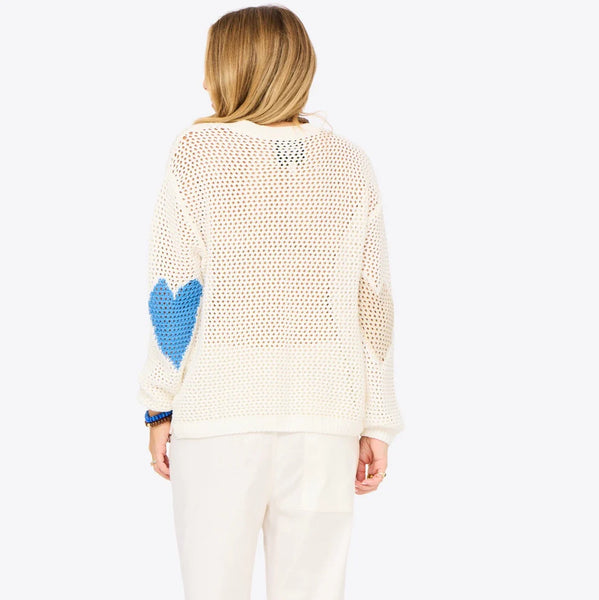 Kerri Rosenthal Open Stitch Sweater - Cloud