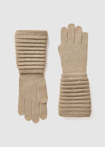 SENTALER Ribbed Gloves- Camel