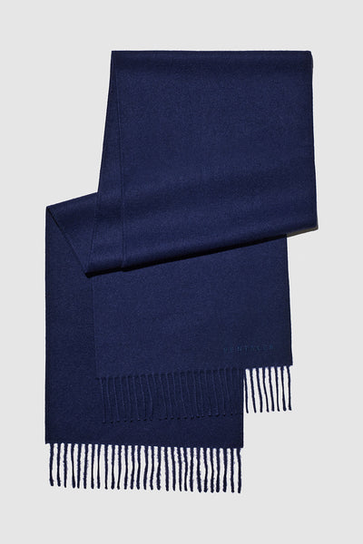 NAVY BABY ALPACA CLASSIC SCARF