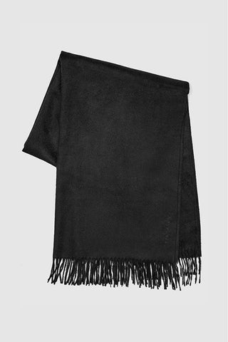 SENTALER BLACK BABY SURI ALPACA SHAWL